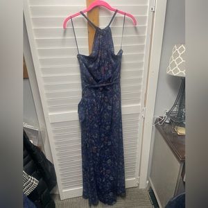 Modcloth Navy Halter Maxi Dress NWT Sz L
